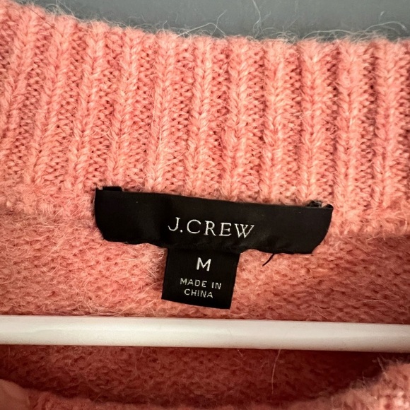 J Crew Women’s Size M Soft Colorblock Crewneck Striped Sweater $118 Alpaca Blend - Picture 4 of 5